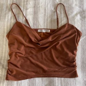 Scoop Neck Crop Top, size S